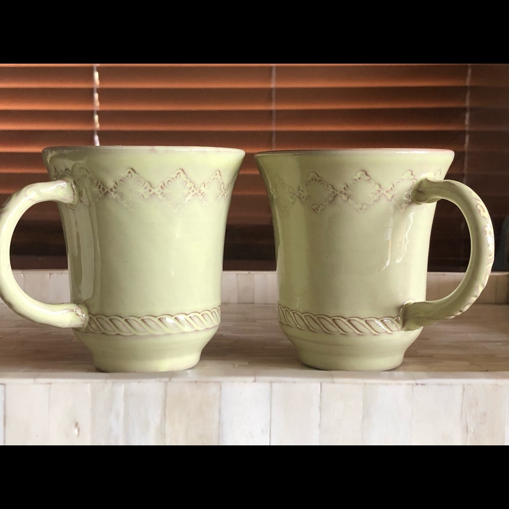 Handmade Vietri Belleza ceramic coffee mugs
